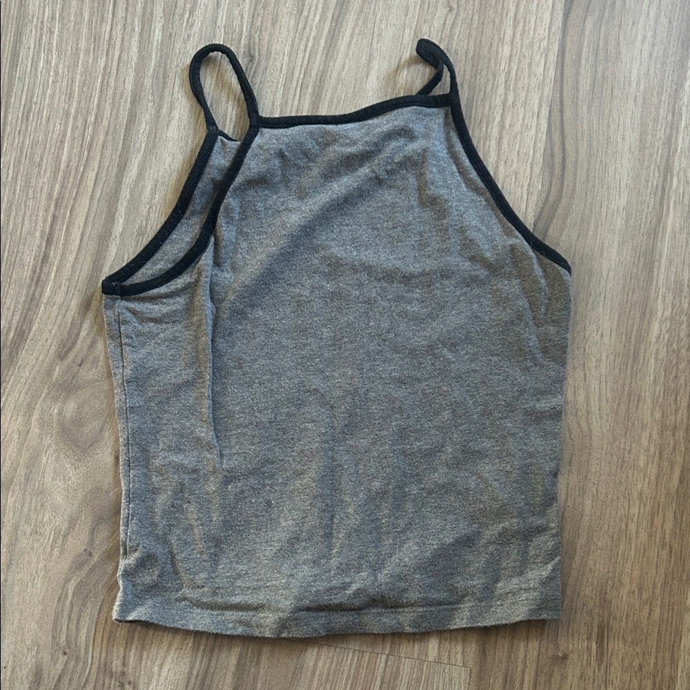 Garage Gray Camisole with Black Trim